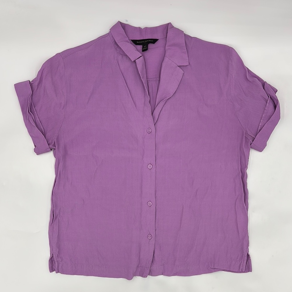 Banana Republic Resort Shirt in Dried Lavender